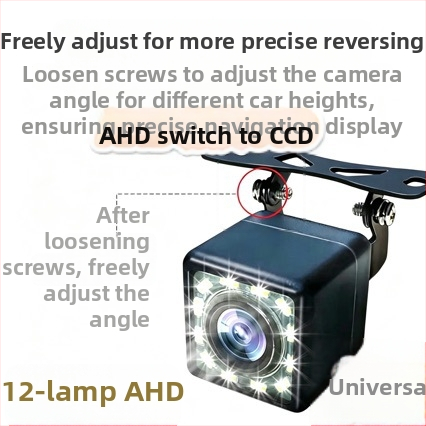 HD cúvacia kamera s 12 LED diódami, CVBS, 720x480, 12V cúvacia kamera do vozidla