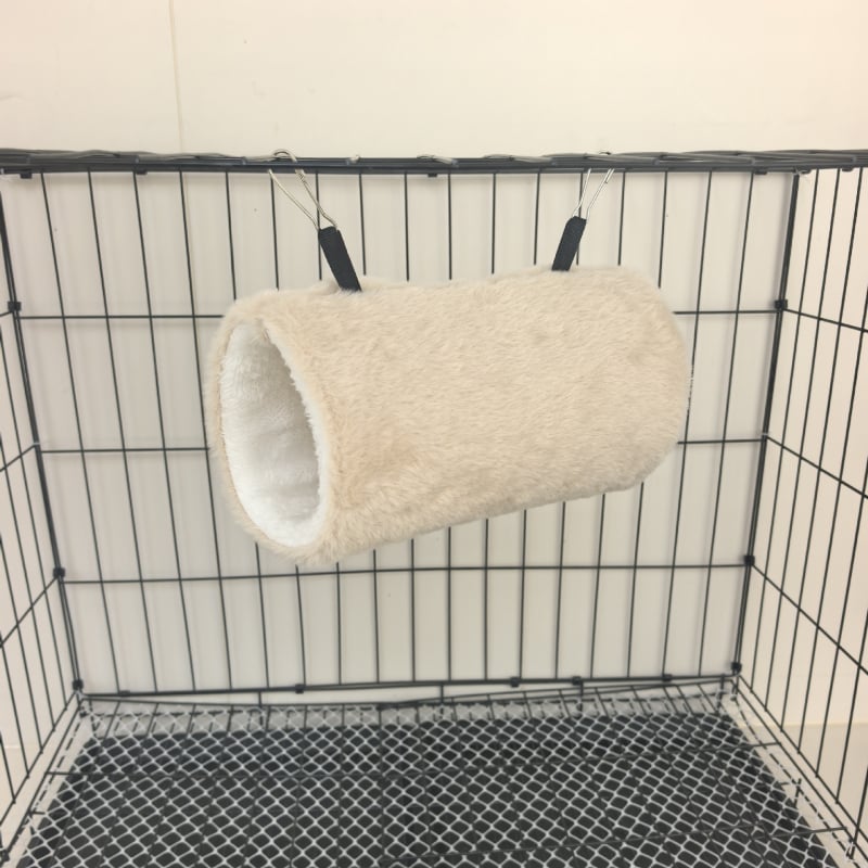 Cuib de bumbac cu tunel pentru animale de companie mici – hamster, veveriță, sugar glider, iepure de Guineea, chinchilla