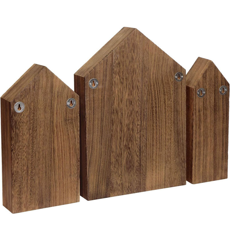 Suport de afișare pentru figurine, montat pe perete, din lemn, cu cinci etaje – design minimalist