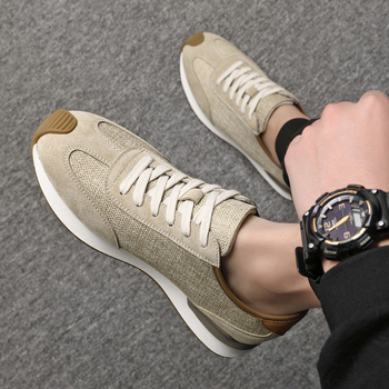 Orenka 2026 Vară - Adidași albi pentru bărbați, respirabili, casual, șireturi, stil coreean
