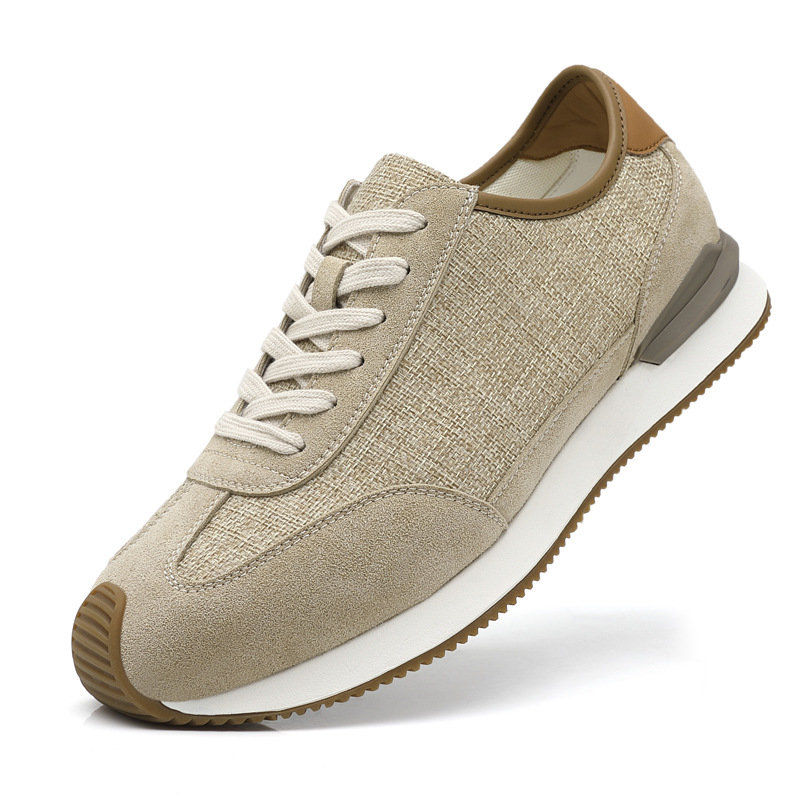 Orenka 2026 Vară - Adidași albi pentru bărbați, respirabili, casual, șireturi, stil coreean