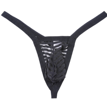 Slip masculin tip tanga, respirabilă, talie joasă, din plasă, nylon, jacquard