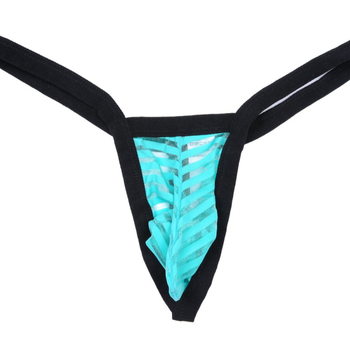 Slip masculin tip tanga, respirabilă, talie joasă, din plasă, nylon, jacquard