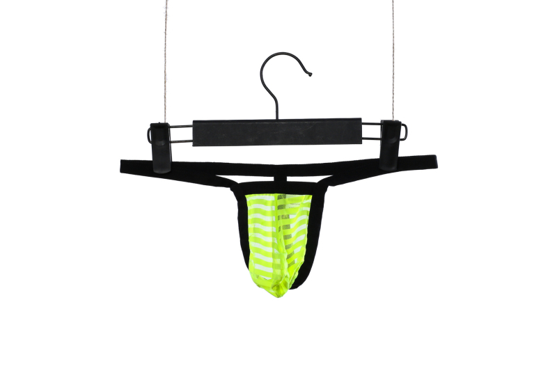 Slip masculin tip tanga, respirabilă, talie joasă, din plasă, nylon, jacquard