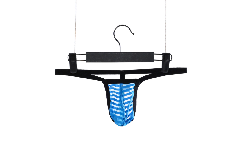 Slip masculin tip tanga, respirabilă, talie joasă, din plasă, nylon, jacquard