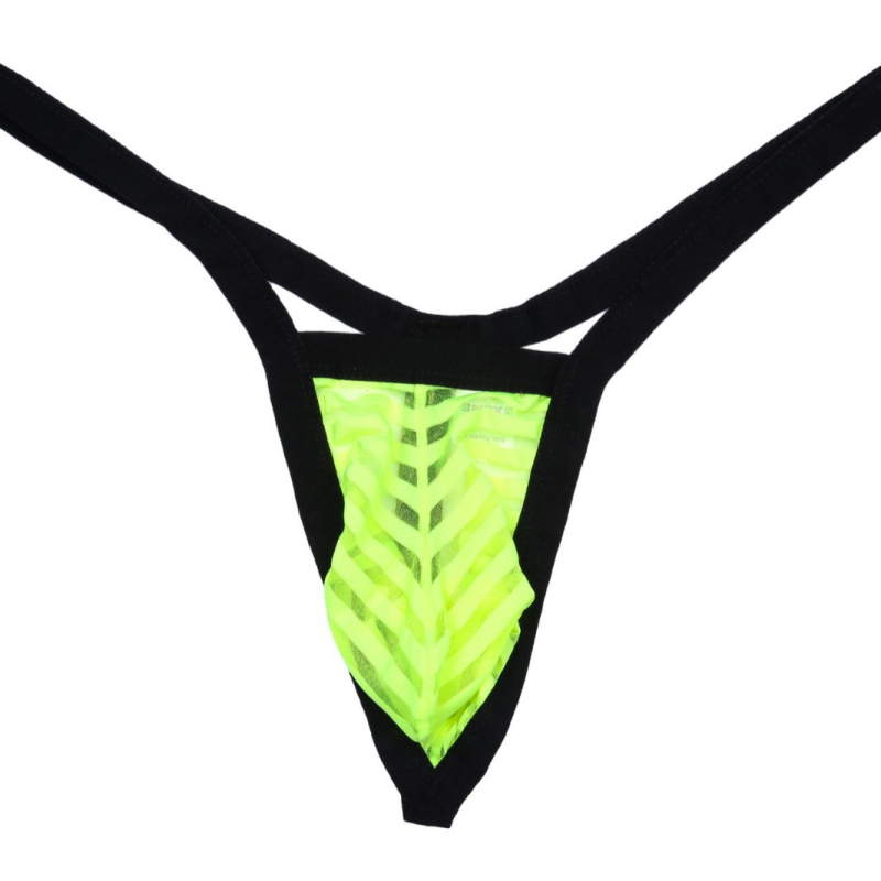 Slip masculin tip tanga, respirabilă, talie joasă, din plasă, nylon, jacquard