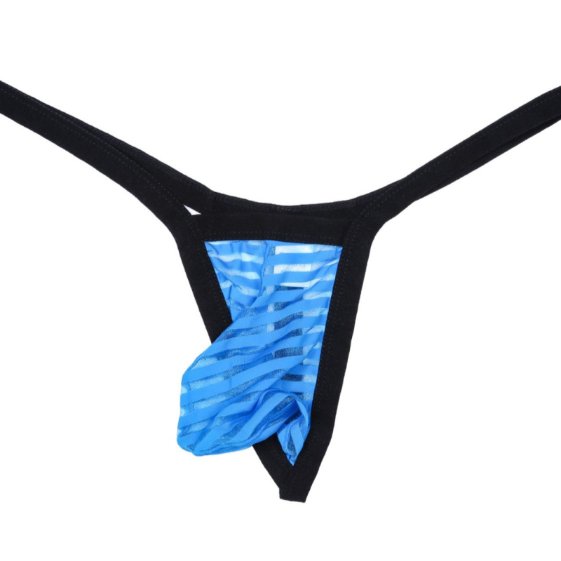 Slip masculin tip tanga, respirabilă, talie joasă, din plasă, nylon, jacquard