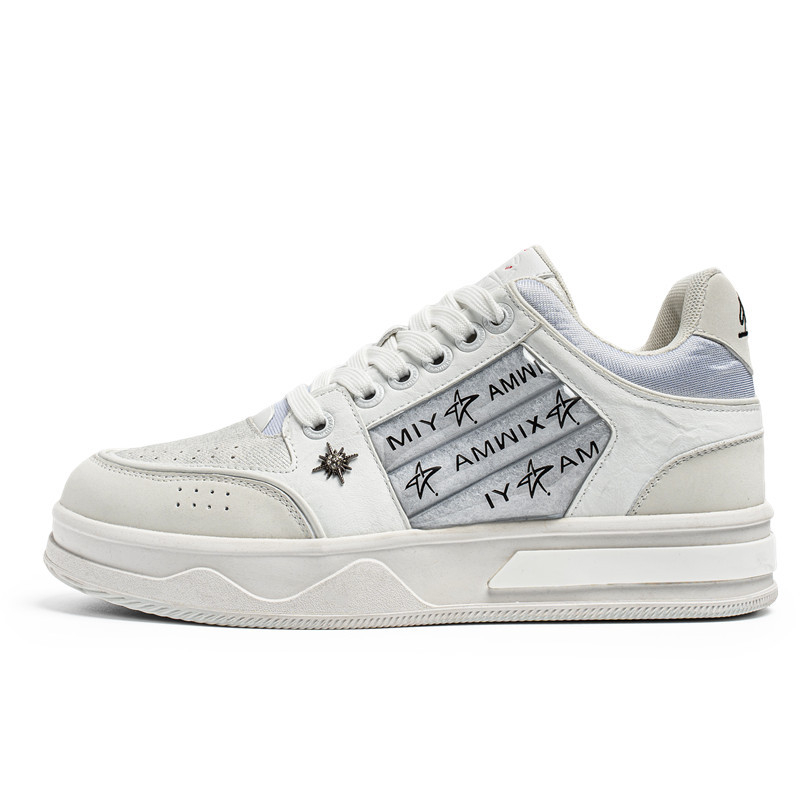 Adidași sport negri pentru bărbați, talpă groasă și talpă cu creștere a înălțimii, inspirat de pantofi de barcă, model cu stele, încălțăminte casual sport