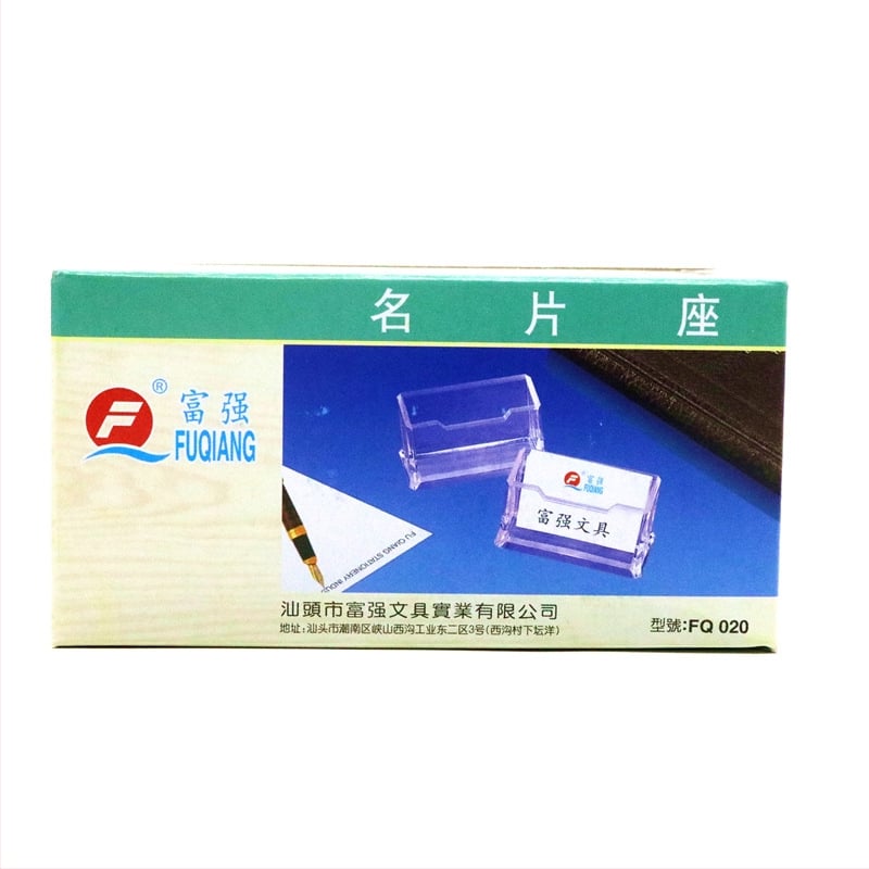 Fuqiang FQ020 Suport pentru carduri de vizită transparent pentru birou