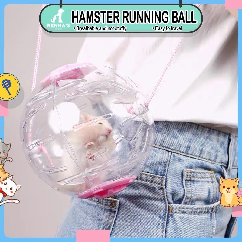 Jucărie pentru hamster: minge de alergare, roată cu suport pentru animale mici - minge de exercițiu, minge rulantă pentru combaterea plictiselii