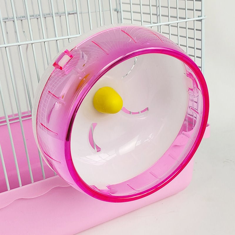 Roată silențioasă pentru hamster, cu minge de exercițiu, model nou