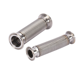 Tub KF pentru vid cu țeavă ondulată, furtun flexibil din oțel inoxidabil 304, cuplare rapidă NW/KF pentru vid înalt