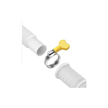 Set de țevi pentru electrocasnice: furtun extensibil de drenaj pentru aer condiționat și furtun de alimentare cu apă pentru mașina de spălat, cu conectori din alamă (PET)
