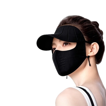 Novi stil maske za zaštitu od sunca za žene, zaštita UV za cijelo lice, maska od ice silk, ljetni facekini s integriranim šeširom
