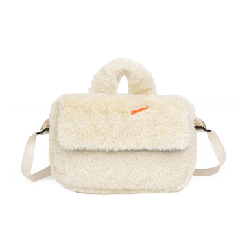 Geantă pătrată mini din pluș pentru femei, cu curea crossbody pentru telefon — casual și versatilă