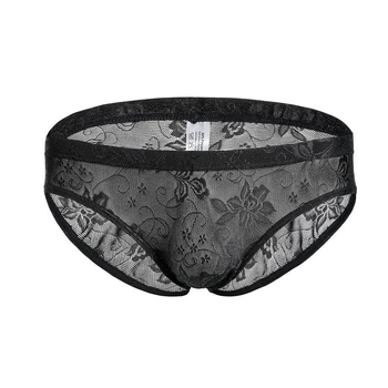C502 Chiloți bărbați din plasă, respirabili, talie joasă, lenjerie intimă sexy pentru tineri