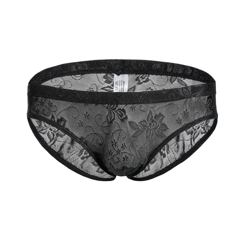 C502 Chiloți bărbați din plasă, respirabili, talie joasă, lenjerie intimă sexy pentru tineri