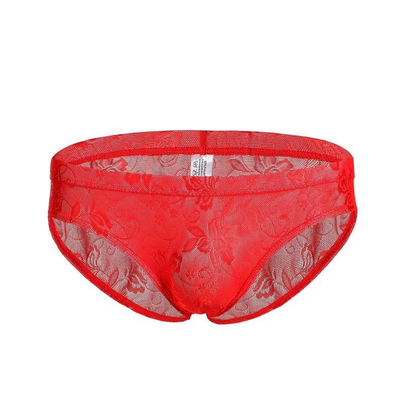 C502 Chiloți bărbați din plasă, respirabili, talie joasă, lenjerie intimă sexy pentru tineri