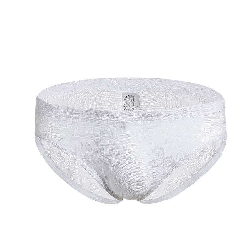 C502 Chiloți bărbați din plasă, respirabili, talie joasă, lenjerie intimă sexy pentru tineri