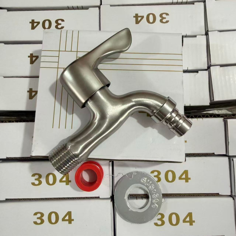 Set de 10 robineți pentru mașina de spălat, din oțel inoxidabil 304, grosime extra, originale, pentru uz casnic, apă caldă și rece, deschidere rapidă