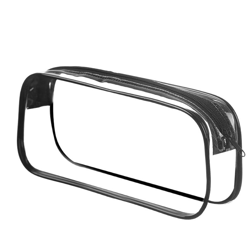 Geantă transparentă impermeabilă pentru cosmetic, cu capacitate mare, design minimalist, portabilă pentru călătorii