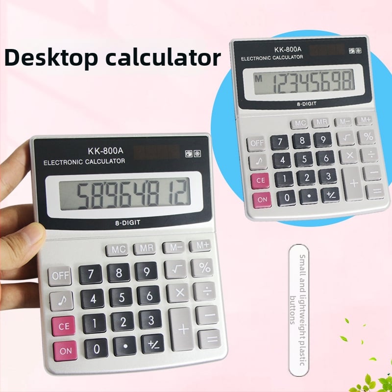 Calculator KK-800A cu font mare și afișaj lat — calculator de birou pentru cadouri și calcule financiare