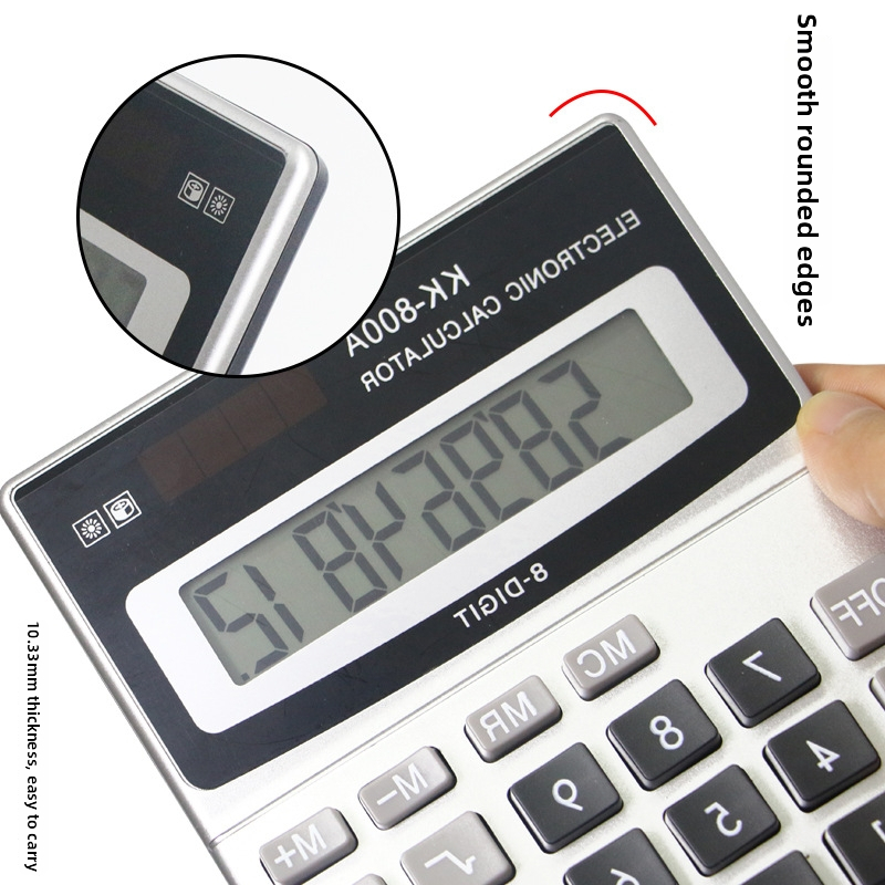 Calculator KK-800A cu font mare și afișaj lat — calculator de birou pentru cadouri și calcule financiare