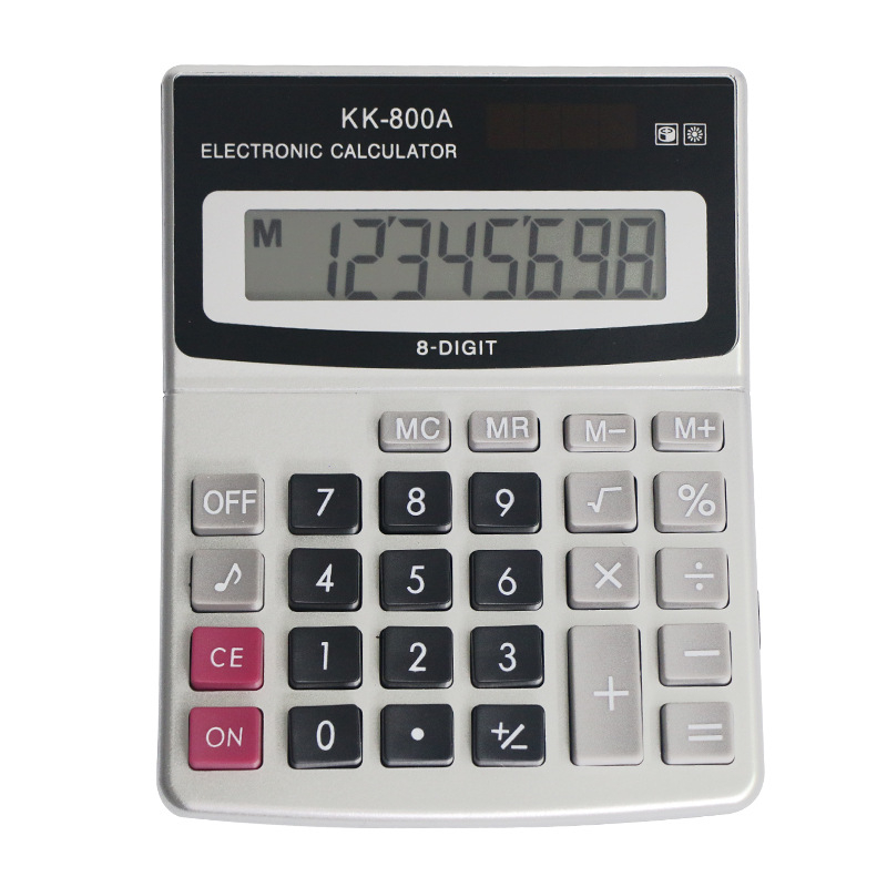 Calculator KK-800A cu font mare și afișaj lat — calculator de birou pentru cadouri și calcule financiare