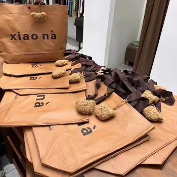 Geantă de cumpărături din hârtie Kraft DuPont, personalizabilă, ecologică, geantă tote cu bretea unică, cadou cu opțiune de logo