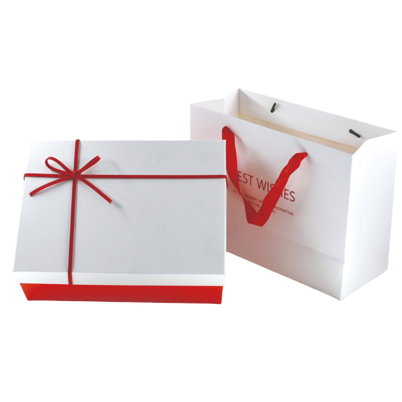 Șnur roșu, fundă în formă de fluture – cutie cadou goală pentru nașteri și nunți, ambalaj pentru evenimente ale companiei de cosmetică