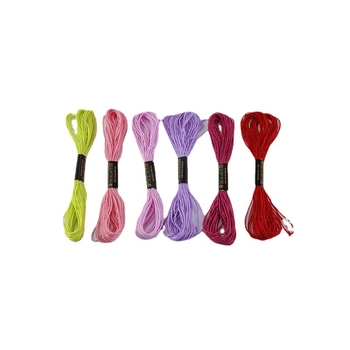 Set de fire pentru broderie încrucișată: 50 de nuanțe și 100 de nuanțe, 6 fire, 8 m, fir DIY pentru broderie