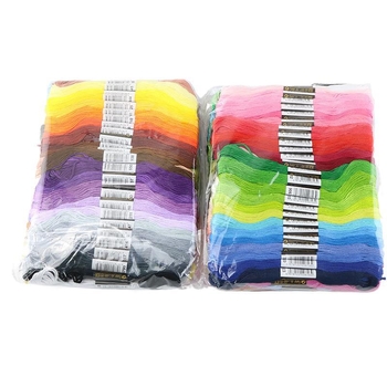 Set de fire pentru broderie încrucișată: 50 de nuanțe și 100 de nuanțe, 6 fire, 8 m, fir DIY pentru broderie