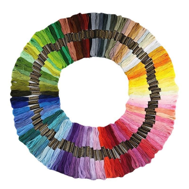 Set de fire pentru broderie încrucișată: 50 de nuanțe și 100 de nuanțe, 6 fire, 8 m, fir DIY pentru broderie