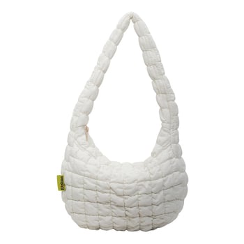 Geantă de mână pentru femei cu pliuri, design în formă de nor, din nylon, capacitate mare, broderie cu fir, versatilă: pentru umăr sau crossbody