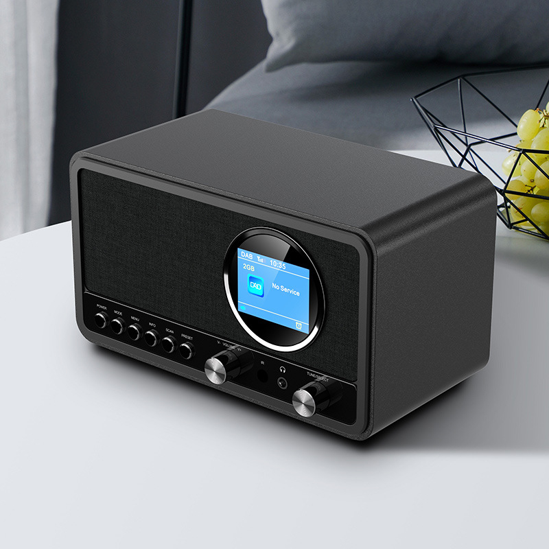 Radio DAB de birou cu transmisie audio digitală și difuzor Bluetooth