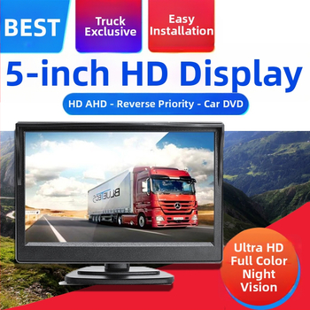 5-palcový AHD monitor do auta s digitálnym LCD displejom s rozlíšením 1080p HD pre monitorovanie cúvacieho priestoru AC-530XD