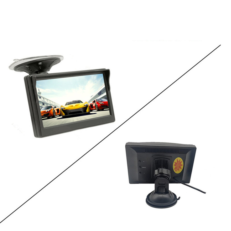 Monitor auto AHD de 5 inch, ecran LCD digital 1080p pentru vedere din spate AC-530XD