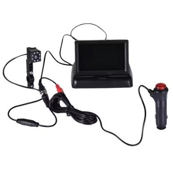 Monitor HD rabatabil de 4,3 inch pentru vedere în spate, cu cameră nocturnă