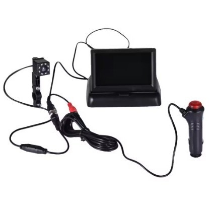 Monitor HD rabatabil de 4,3 inch pentru vedere în spate, cu cameră nocturnă