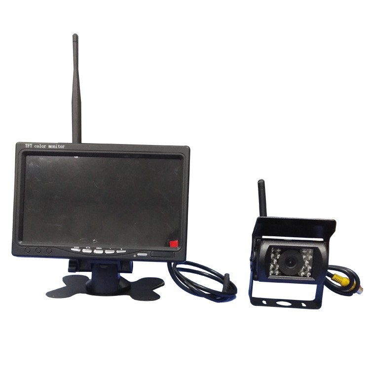 Monitor de recul fără fir, încorporat, de 7 inch, cu cameră de noapte infraroșu pentru camioane