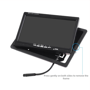 7-palcový HD LCD monitor do opierky hlavy pre vozidlá s duálnymi video vstupmi