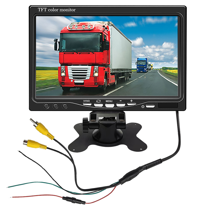 Monitor LCD de 7 inch pentru tetieră auto cu intrări video duale
