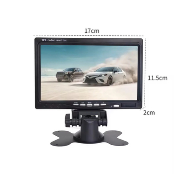 Monitor independent de vizualizare pentru recul, de 7 inch, pentru autobuze și camioane, cu cameră de mers înapoi încorporată