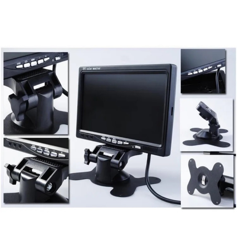 Monitor independent de vizualizare pentru recul, de 7 inch, pentru autobuze și camioane, cu cameră de mers înapoi încorporată