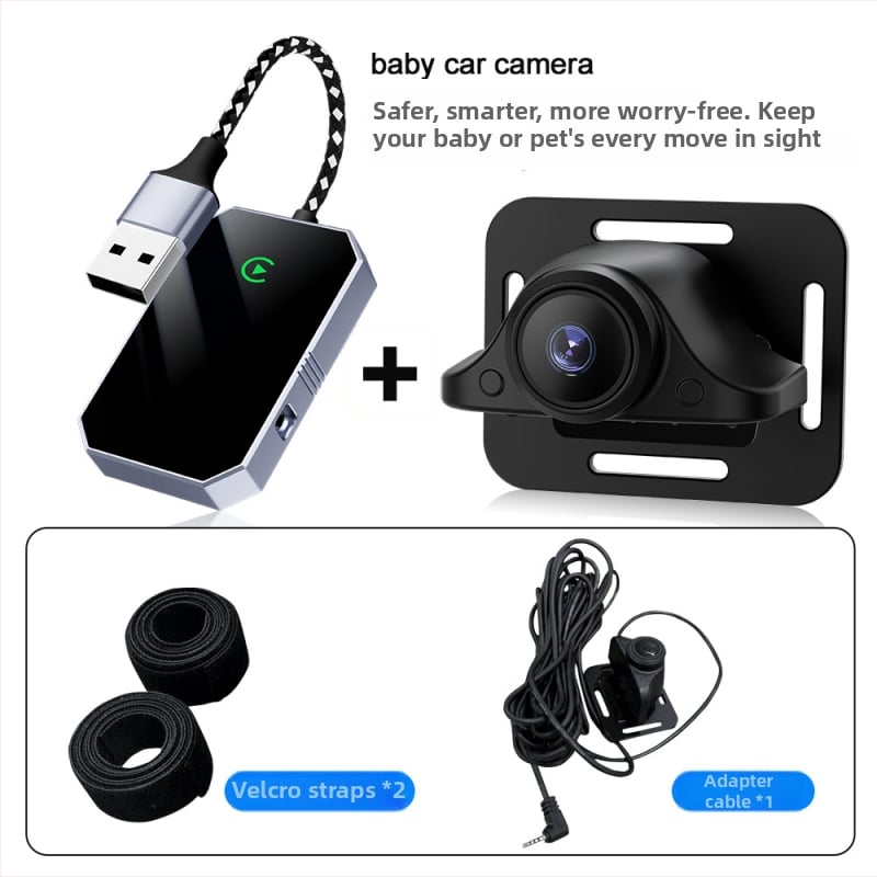 Autómonitor központi kijelzővel, 1080p vezeték nélküli HD baba- és háziállatfigyelő
