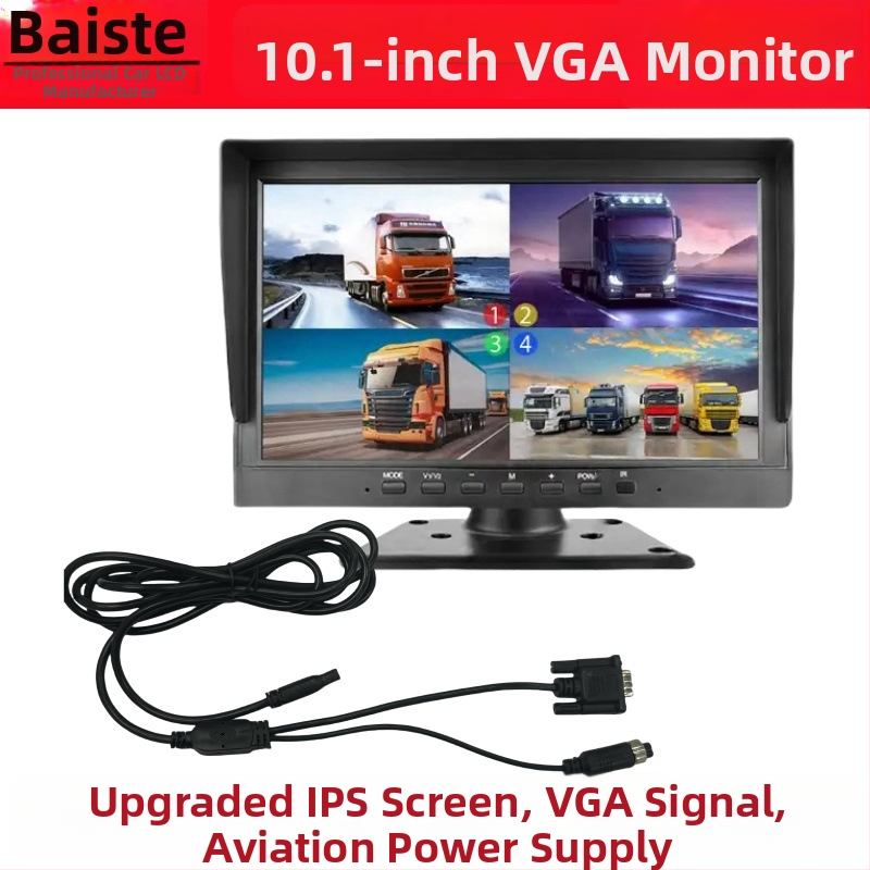 Univerzálny 10,1-palcový monitor do auta s VGA CCTV displejom pre cúvaciu kameru