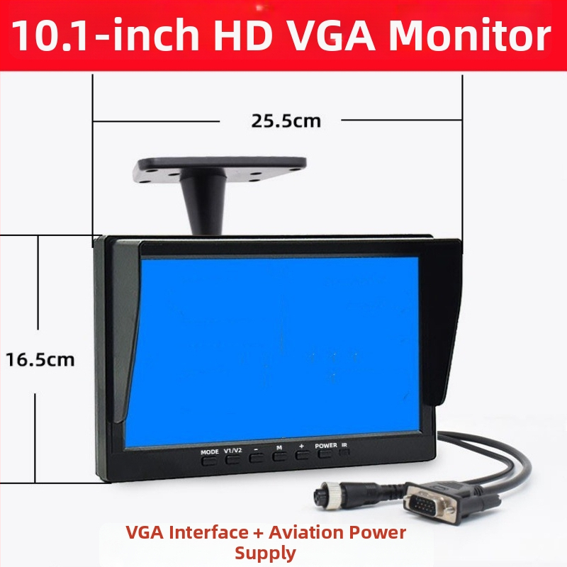 Univerzálny 10,1-palcový monitor do auta s VGA CCTV displejom pre cúvaciu kameru