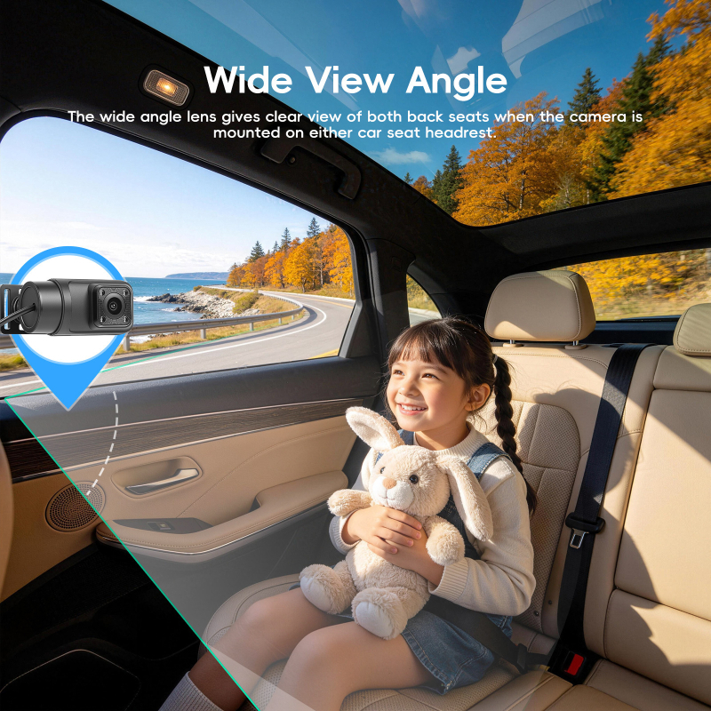 Monitor auto pentru bebeluși, 6,86 inch, PND, CarPlay wireless, afișaj central navigație, integrat