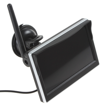 Monitor video încorporat wireless de 5 inch pentru mers înapoi și cameră retrovizoare cu infraroșu pentru camion