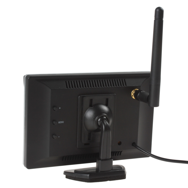 Monitor video încorporat wireless de 5 inch pentru mers înapoi și cameră retrovizoare cu infraroșu pentru camion